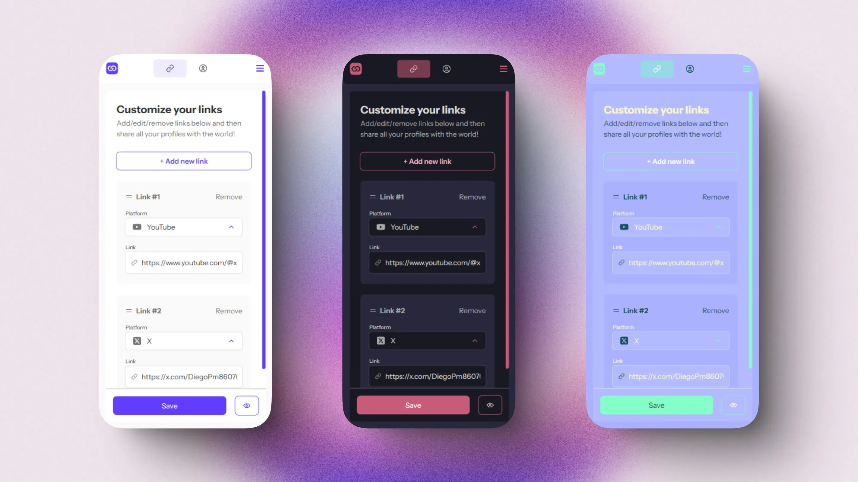 Imagen de la aplicación en dispositivos móviles